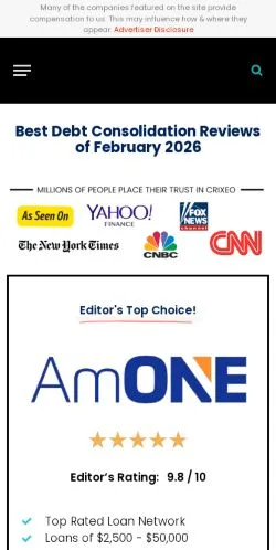 Sponsorlu makaleler için Amerika Birleşik Devletleri medyası Crixeo sitesinin önizlemesi