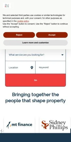 Anteprima del sito The Land Site, media di Regno Unito per articoli sponsorizzati