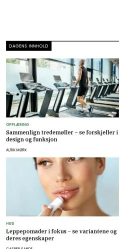 Anteprima del sito vakkertigjen.com, media di Norvegia per articoli sponsorizzati