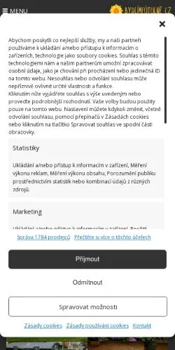 Podgląd witryny BydlímeÚtulně, medium z kraju Czechy do artykułów sponsorowanych