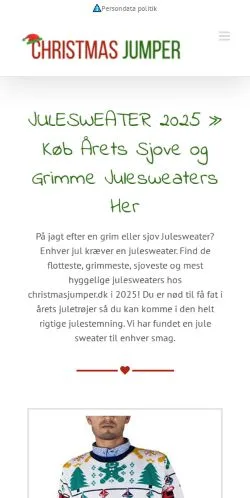 Anteprima del sito Julesweater 2026, media di Danimarca per articoli sponsorizzati