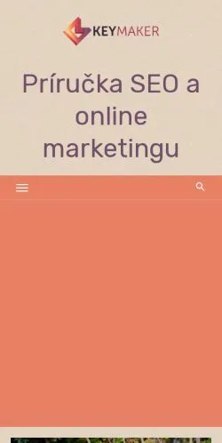 Forhåndsvisning av nettstedet Keymaker, medium fra Tsjekkia for sponsede artikler