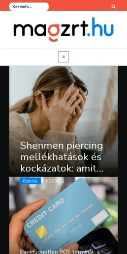 Anteprima del sito MAG, media di Ungheria per articoli sponsorizzati
