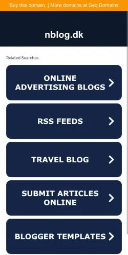 Anteprima del sito nblog, media di Danimarca per articoli sponsorizzati