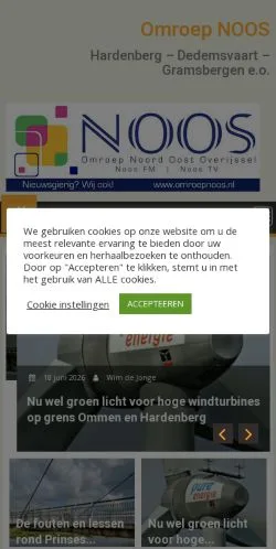 Anteprima del sito Omroep NOOS, media di Paesi Bassi per articoli sponsorizzati