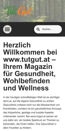 Anteprima del sito TutGut, media di Austria per articoli sponsorizzati