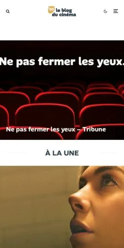 Podgląd witryny Le Blog Du Cinéma, medium z kraju Francja do artykułów sponsorowanych