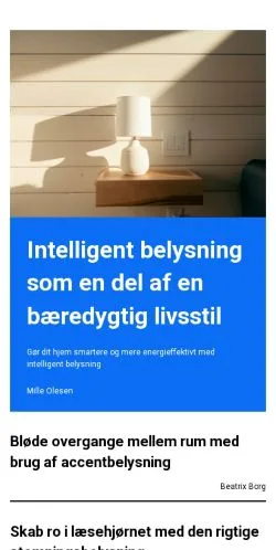 Anteprima del sito bedrebelysning.dk, media di Danimarca per articoli sponsorizzati