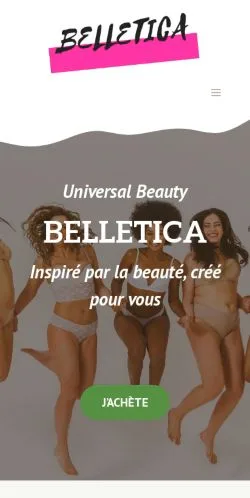 Anteprima del sito Belletica, media di Francia per articoli sponsorizzati