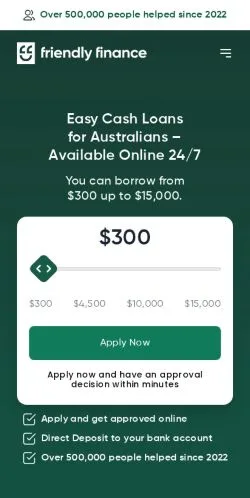 Aperçu du site Friendly Finance, média de Australie pour articles sponsorisés