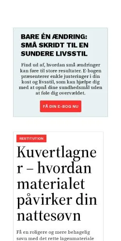 スポンサード記事向けのデンマークメディア、helsetrends.dkのサイトプレビュー