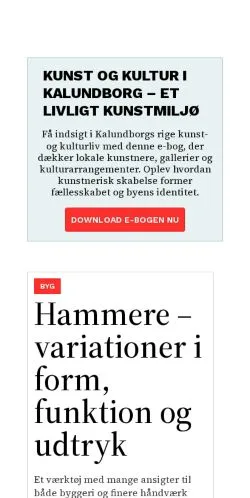 Podgląd witryny kunkalundborg.dk, medium z kraju Dania do artykułów sponsorowanych