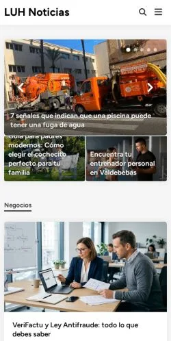 Anteprima del sito Luhnoticias, media di Spagna per articoli sponsorizzati
