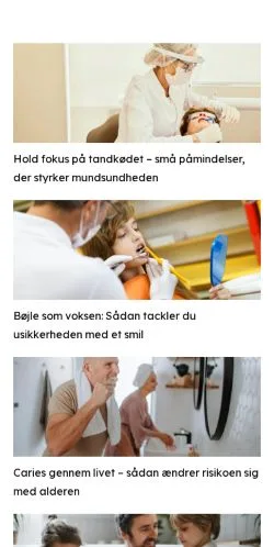 Anteprima del sito tandsnak.dk, media di Danimarca per articoli sponsorizzati