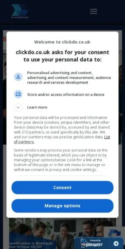 Anteprima del sito UK Business Blog, media di Regno Unito per articoli sponsorizzati
