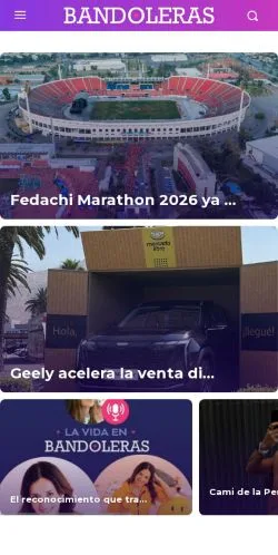 Anteprima del sito Bandoleras, media di Spagna per articoli sponsorizzati