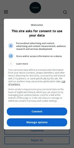 Anteprima del sito CricBlog, media di Stati Uniti per articoli sponsorizzati