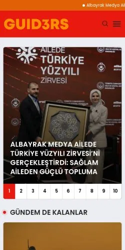 Sponsorlu makaleler için Türkiye medyası Guid3rs sitesinin önizlemesi