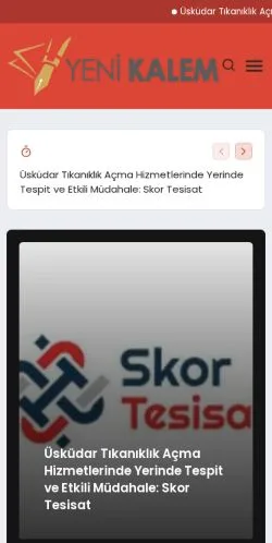 Anteprima del sito Yeni Kalem, media di Turchia per articoli sponsorizzati