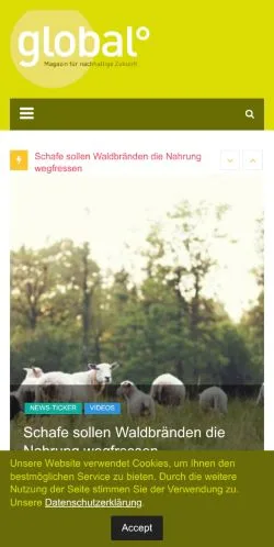 Anteprima del sito Globalmagazin, media di Germania per articoli sponsorizzati