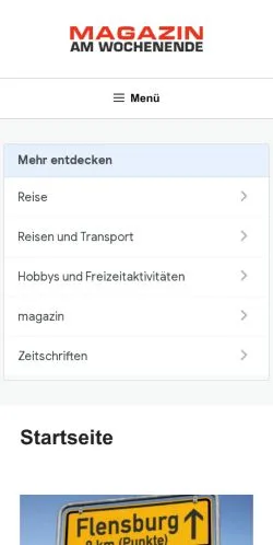 Anteprima del sito Magazin Am Wochenende, media di Germania per articoli sponsorizzati