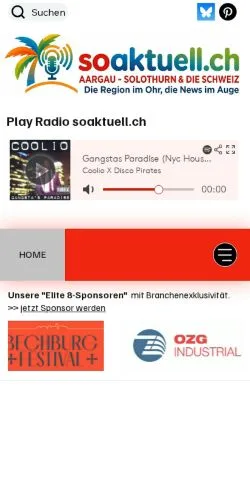 スポンサード記事向けのスイスメディア、So Aktuellのサイトプレビュー