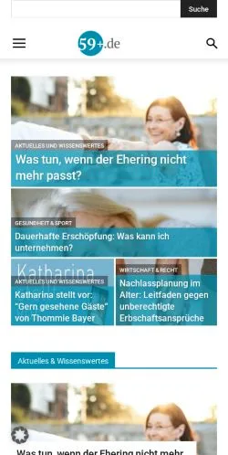 Anteprima del sito 59plus, media di Germania per articoli sponsorizzati