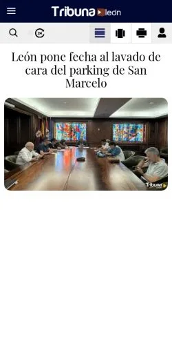 스폰서 기사용 스페인 매체 Tribuna León 사이트 미리보기