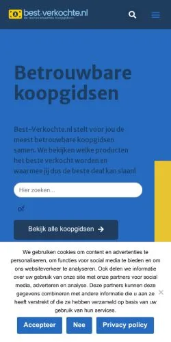 Podgląd witryny Best-Verkochte, medium z kraju Holandia do artykułów sponsorowanych