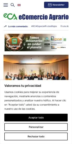 Anteprima del sito eComercio Agrario, media di Spagna per articoli sponsorizzati