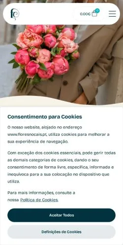 Anteprima del sito Flores no Cais, media di Portogallo per articoli sponsorizzati