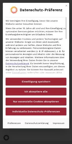 Anteprima del sito Herzogtum Direkt, media di Germania per articoli sponsorizzati