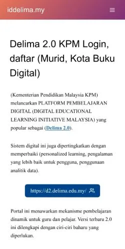 スポンサード記事向けのアメリカ合衆国メディア、Delima 2.0 KPMのサイトプレビュー