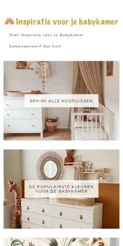 스폰서 기사용 네덜란드 매체 Babykamer Inspiratie 사이트 미리보기