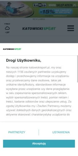 Anteprima del sito Katowicki Sport, media di Polonia per articoli sponsorizzati