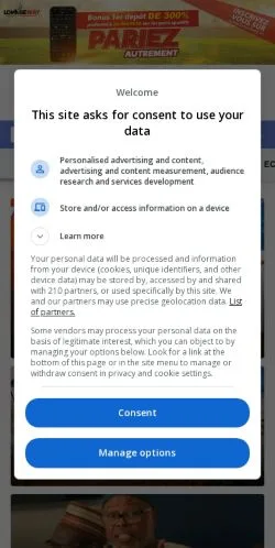 Anteprima del sito Kéwoulo, media di Francia per articoli sponsorizzati