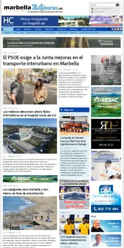 Anteprima del sito Marbella24horas, media di Spagna per articoli sponsorizzati