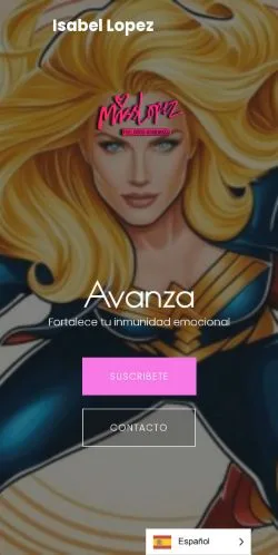 Podgląd witryny Isabel Lopez, medium z kraju Szwecja do artykułów sponsorowanych