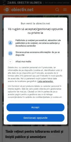 Vorschau der Website Obiectiv Ialomita, Medium aus Rumänien für gesponserte Artikel
