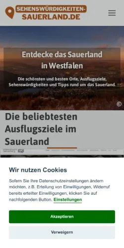 Anteprima del sito Das Sauerland, media di Germania per articoli sponsorizzati