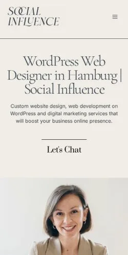Anteprima del sito Social Influence, media di Stati Uniti per articoli sponsorizzati