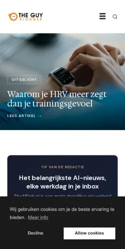 Podgląd witryny TheGuyBlogger, medium z kraju Holandia do artykułów sponsorowanych