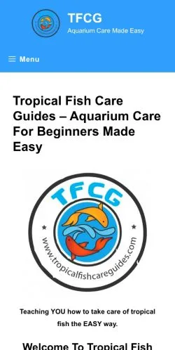 Anteprima del sito Tropical Fish Care Guides, media di Stati Uniti per articoli sponsorizzati