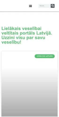 Pré-visualização do site Vesels, meio de Estados Unidos para artigos patrocinados