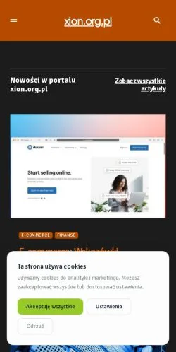 Podgląd witryny Xion, medium z kraju Polska do artykułów sponsorowanych