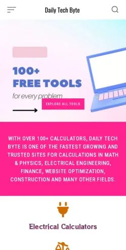 スポンサード記事向けのインドメディア、Daily Tech Byteのサイトプレビュー