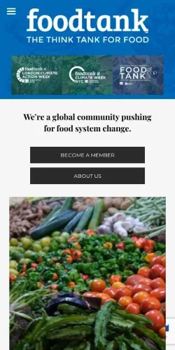 Anteprima del sito Food Tank, media di Stati Uniti per articoli sponsorizzati