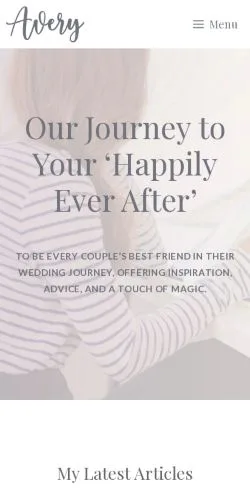Anteprima del sito Wedding Happy, media di Stati Uniti per articoli sponsorizzati