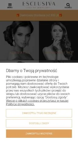 Podgląd witryny Esclusiva Włoska Biżuteria, medium z kraju Polska do artykułów sponsorowanych