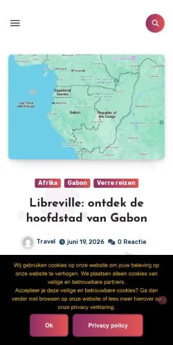 Pré-visualização do site Trends And Travel, meio de Países Baixos para artigos patrocinados